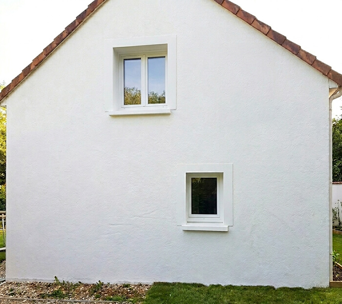 Murs extérieurs protégés par un traitement hydrofuge après nettoyage